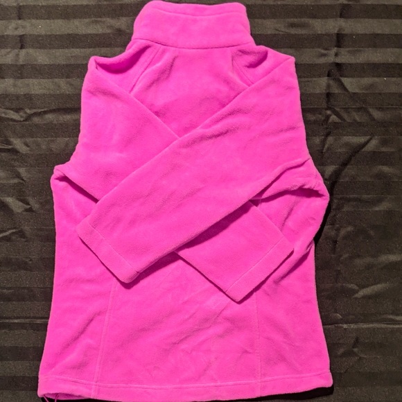 Columbia Pink Full Zip Fleece Sweater - Sz L - Picture 16 of 16